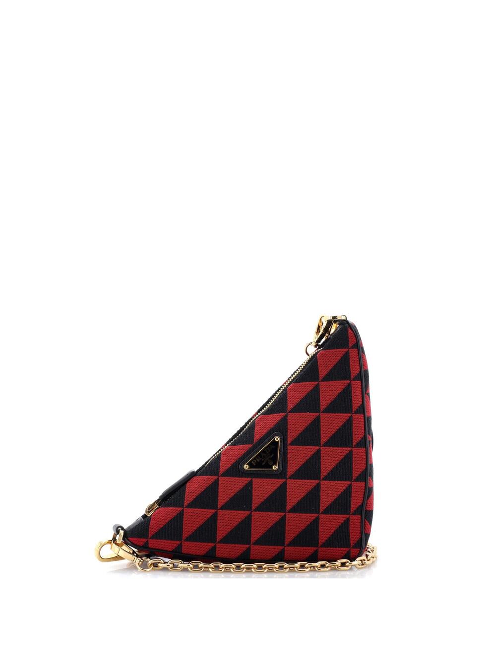 Prada Symbole Triangle Bag Leather And #364872P23B
